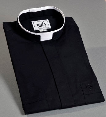 mds Tonsure LS Black Shirt