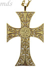 mds#6 Antique design pectoral cross + chain.