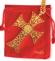 mds#6 Antique design pectoral cross + chain.