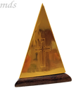Pyramid Brass incense burner with incense. #Icn Pyr