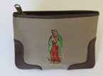 Tapestry/leather trimmed Guadalupe/Rose case.  mds#822/Tap
