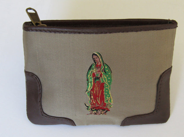 Tapestry/leather trimmed Guadalupe/Rose case.  mds#822/Tap