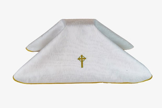 Urn Cover- Embroidered Celtic Cross with piping -URN-C2115