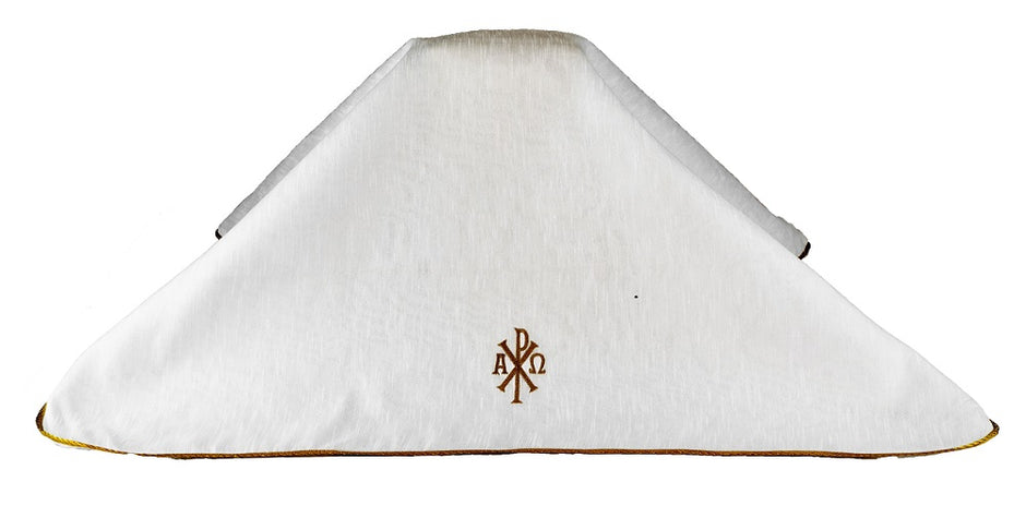 Urn Cover-Chi Ro design  with piping -URN-C121