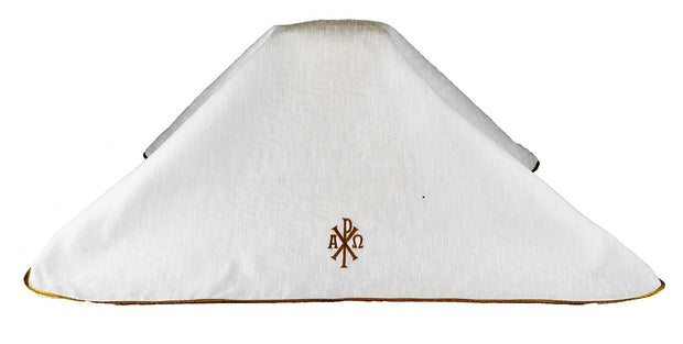 Urn Cover-Chi Ro design  with piping -URN-C121