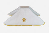Urn Cover-Alpha/Omega design  with piping -URN-C122