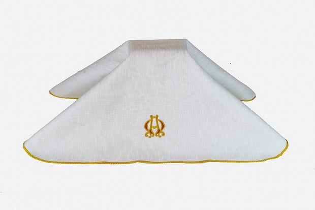 Urn Cover-Alpha/Omega design  with piping -URN-C122