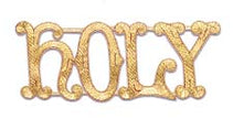 M131- Holy - Hand embroidered Applique